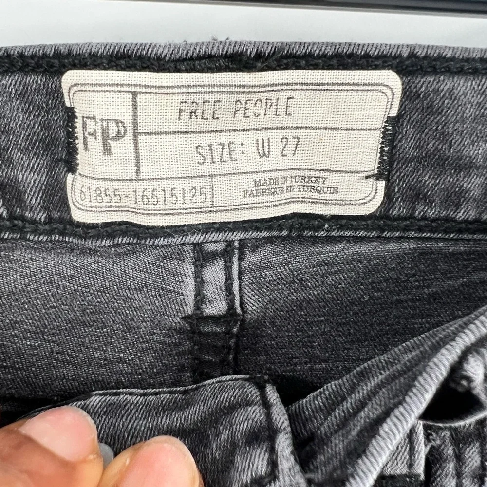 Free People grey ribbed jeans size W27